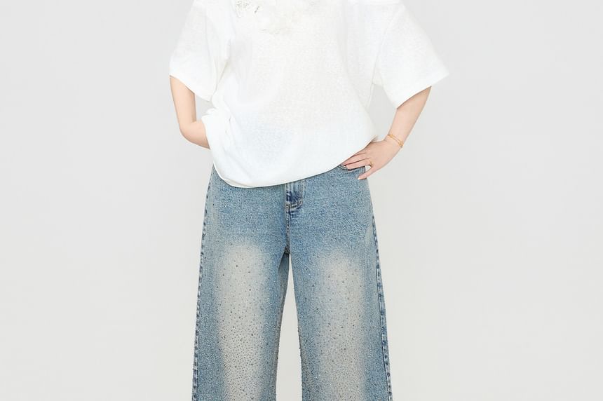 Elbow Sleeve Off Shoulder Top & Mini Pleated Skort