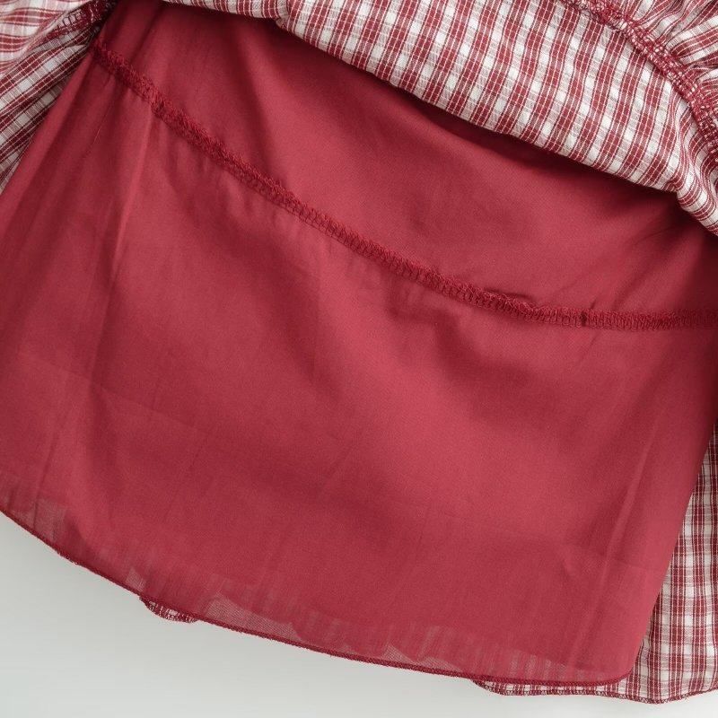 Plaid Elastic Waist Pleated Mini A-line Skirt