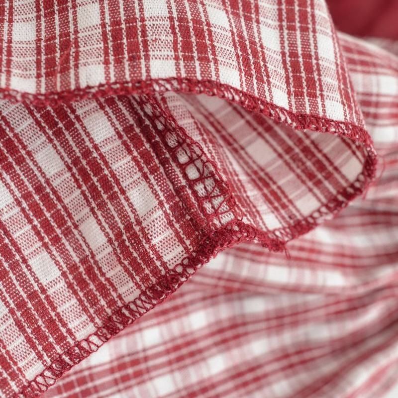 Plaid Elastic Waist Pleated Mini A-line Skirt