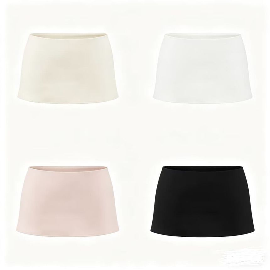 Plain Quick Dry Mini A-line Skirt