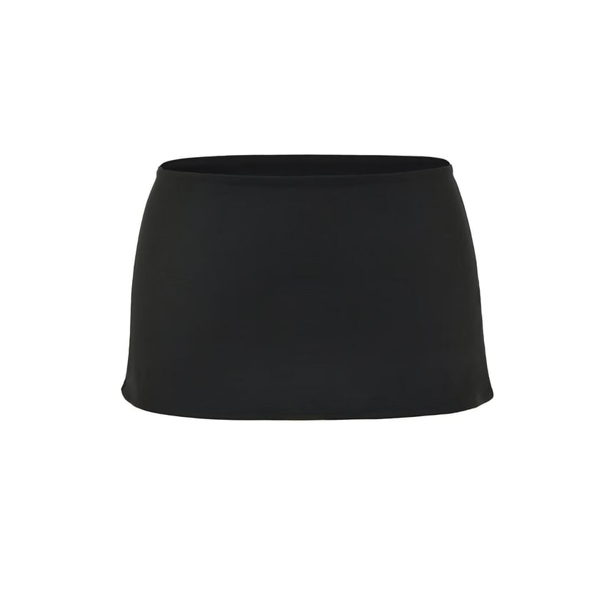 Plain Quick Dry Mini A-line Skirt