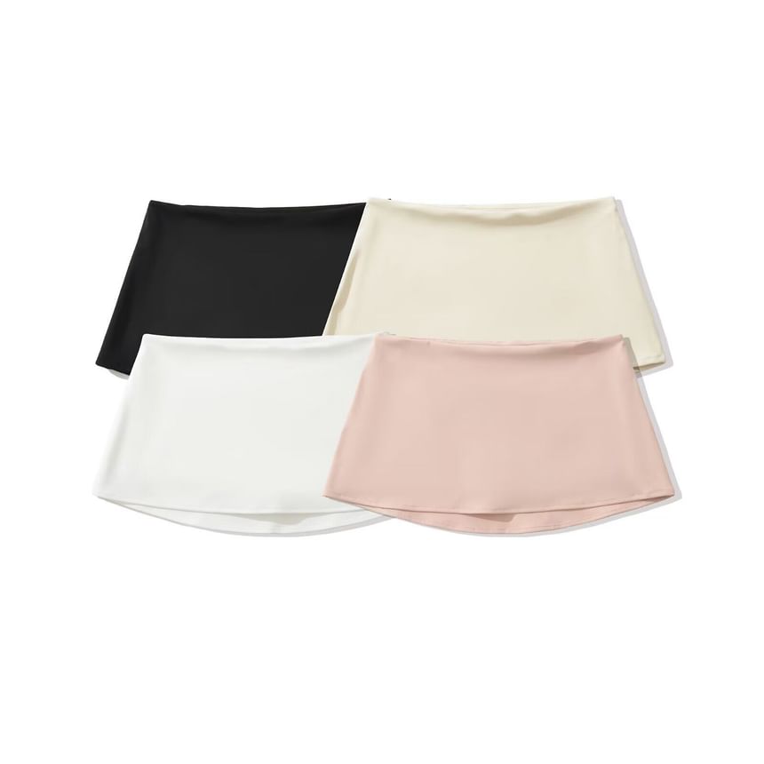 Plain Quick Dry Mini A-line Skirt