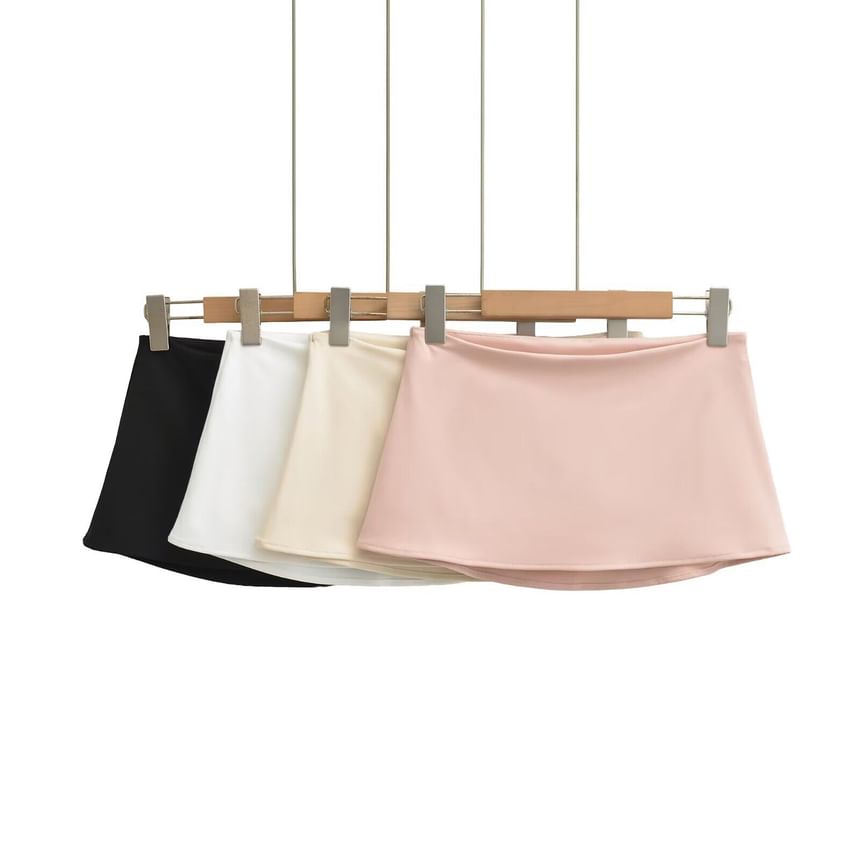 Plain Quick Dry Mini A-line Skirt
