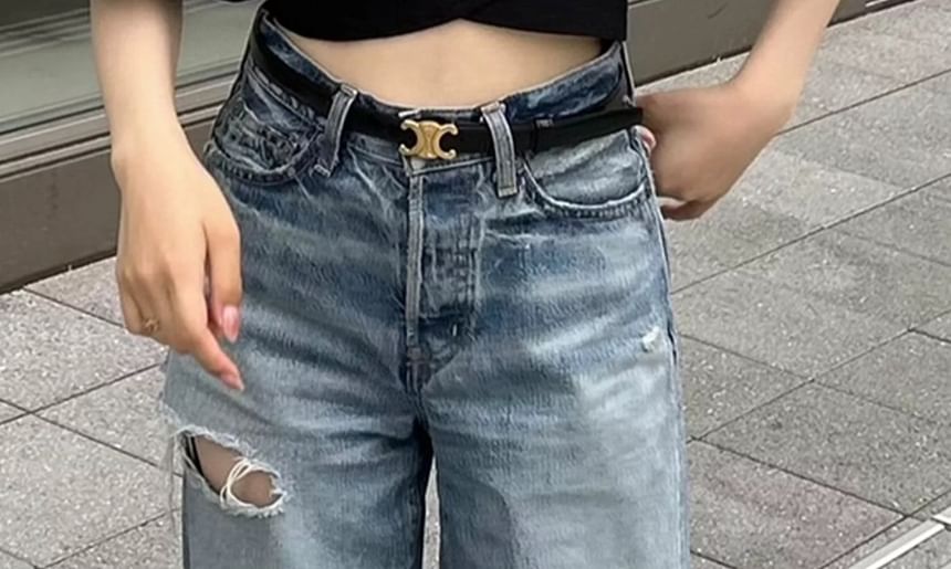 Puff Elbow Sleeve Scoop Neck Crop Top