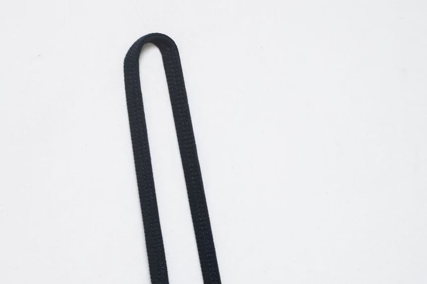 V-Neck Contrast Trim Bodysuit with Spaghetti Straps
