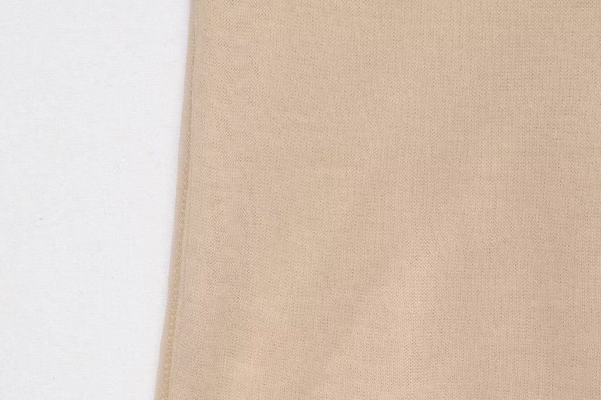 Mock Two-Piece Camisole with Scoop Neck and Spaghetti Straps