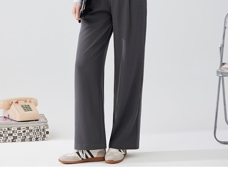 Long Sleeve Shirt and Straight Leg Dress Pants Set