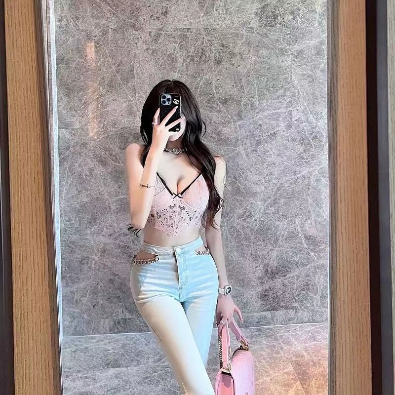 Spaghetti Strap Lace Bra Top / Panties / Set