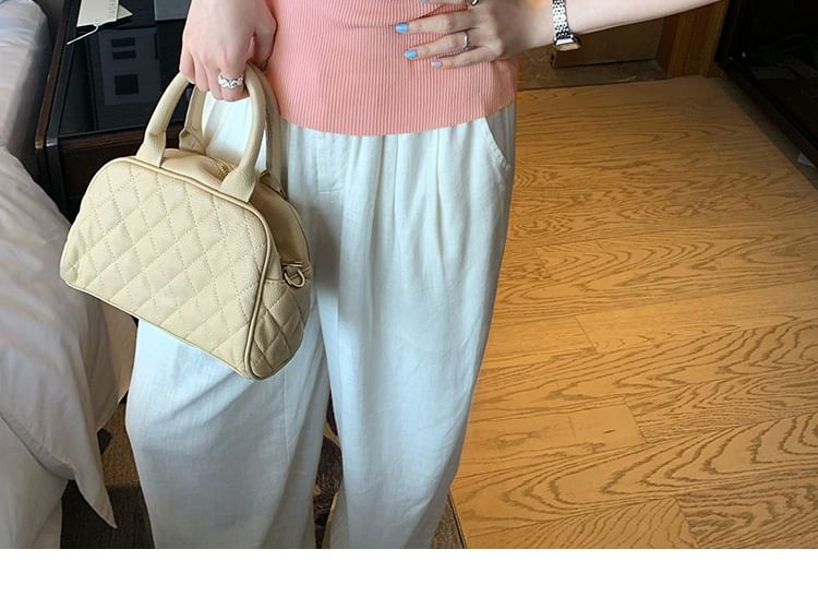Scoop Neck Cap Sleeve Slim Knit Top