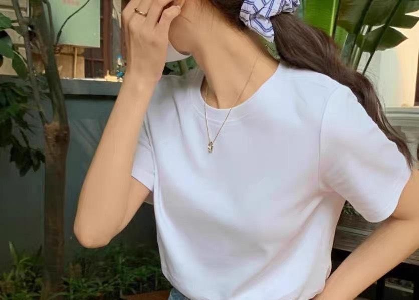 Maternity Crewneck Short Sleeve Tee