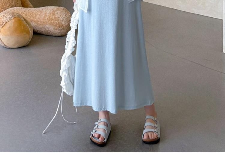 Maternity Long Sleeve Shirt or Sleeveless Maxi Dress Set