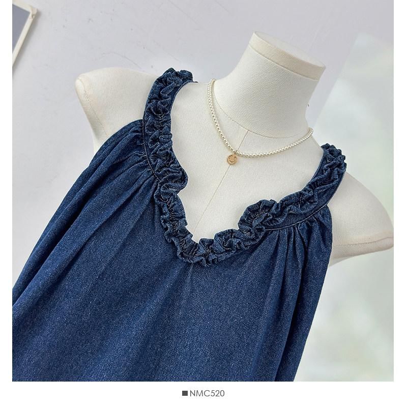 V-Neck Sleeveless Plain Top