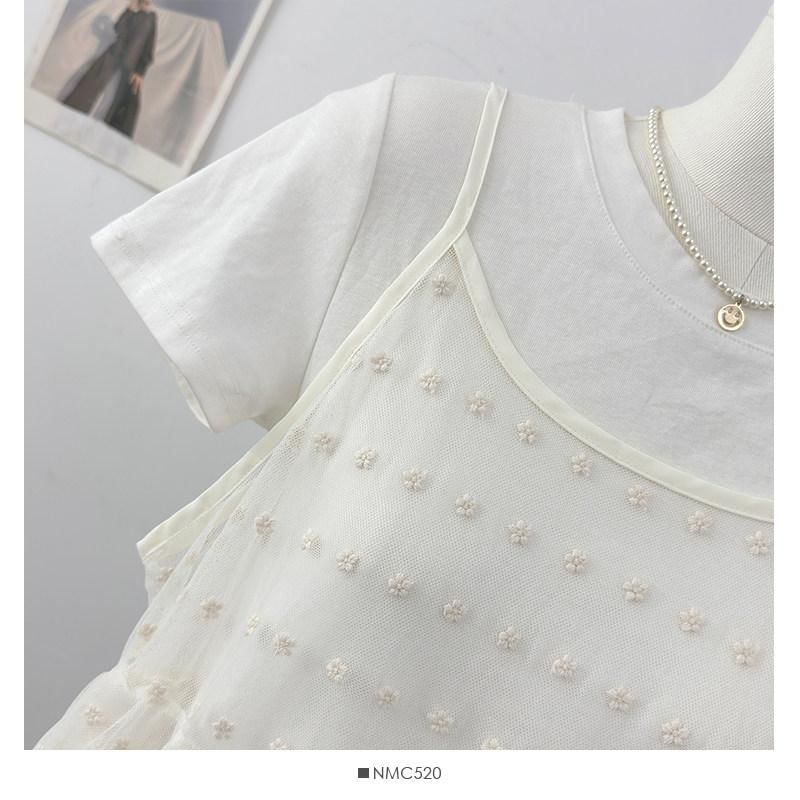 Floral Jacquard Sheer Camisole