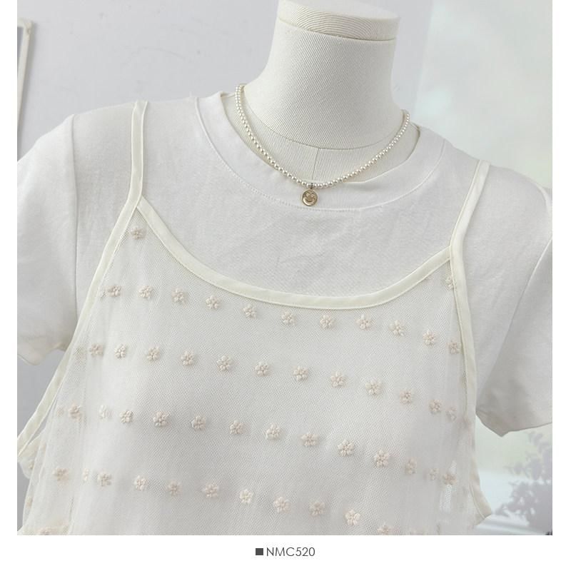 Floral Jacquard Sheer Camisole