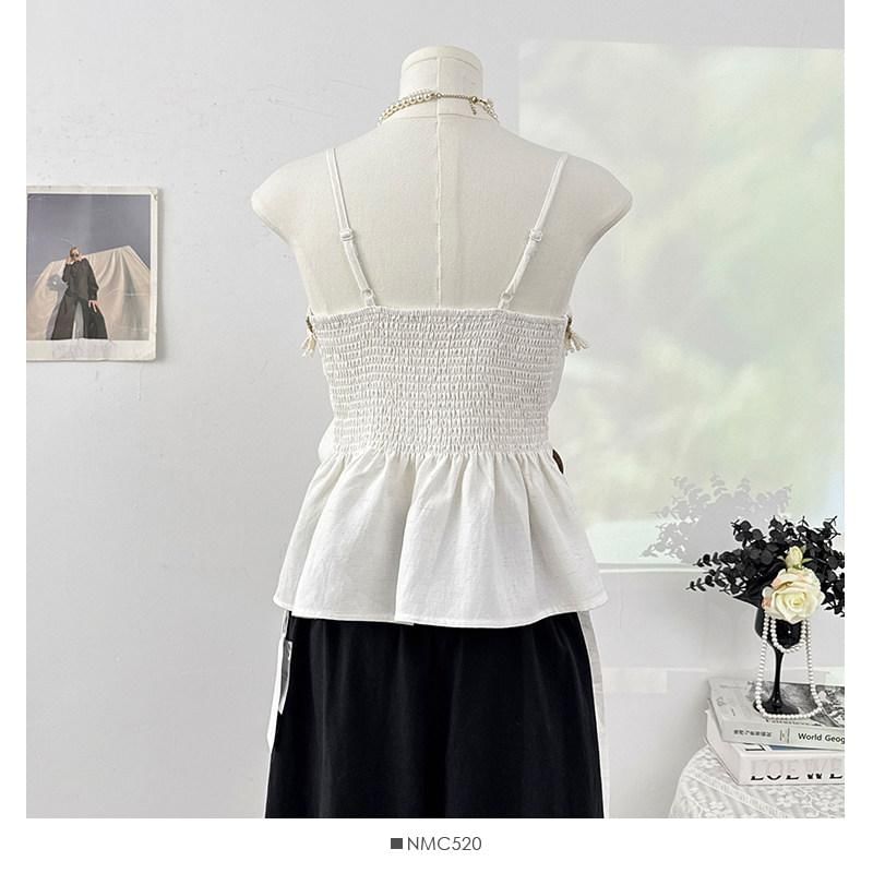 Buckled Waist Beaded Camisole