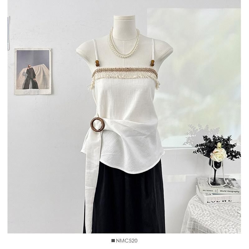 Buckled Waist Beaded Camisole