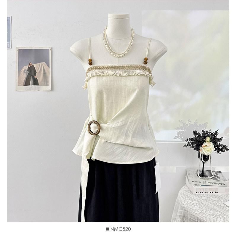 Buckled Waist Beaded Camisole