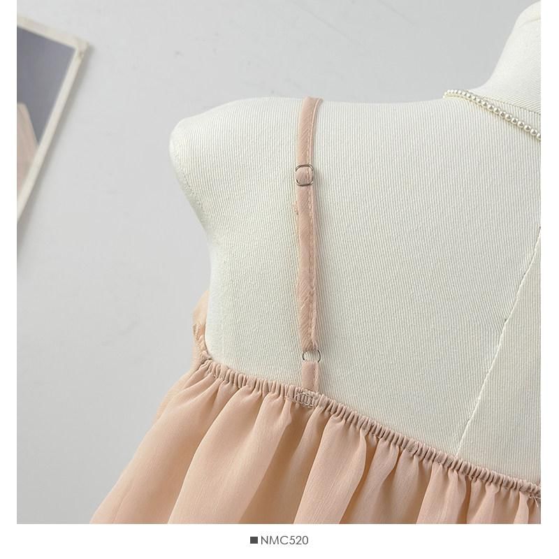 Scoop Neck Asymmetrical Layered Camisole