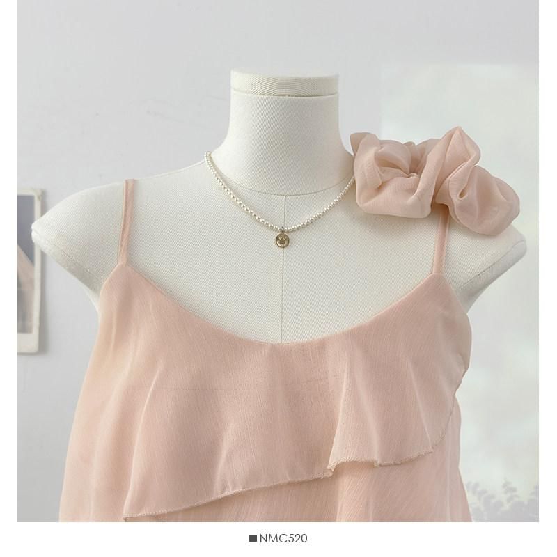 Scoop Neck Asymmetrical Layered Camisole