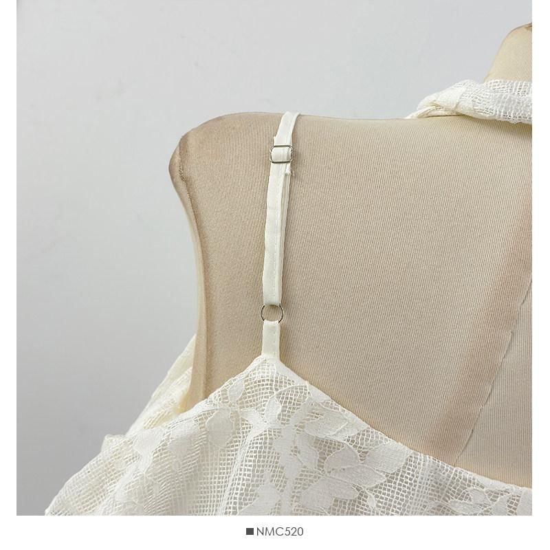 Set: V-Neck Lace Camisole Top + Twilly