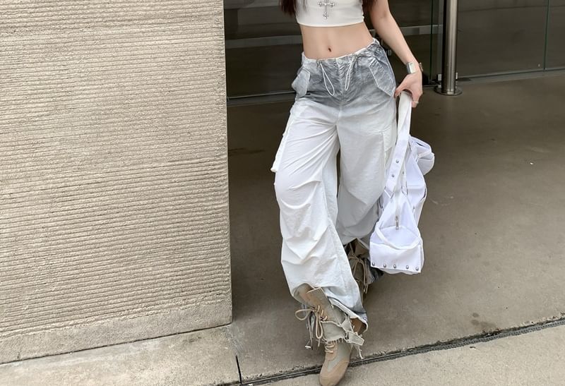 Casual Cold Shoulder Scoop Neck Crop Tee