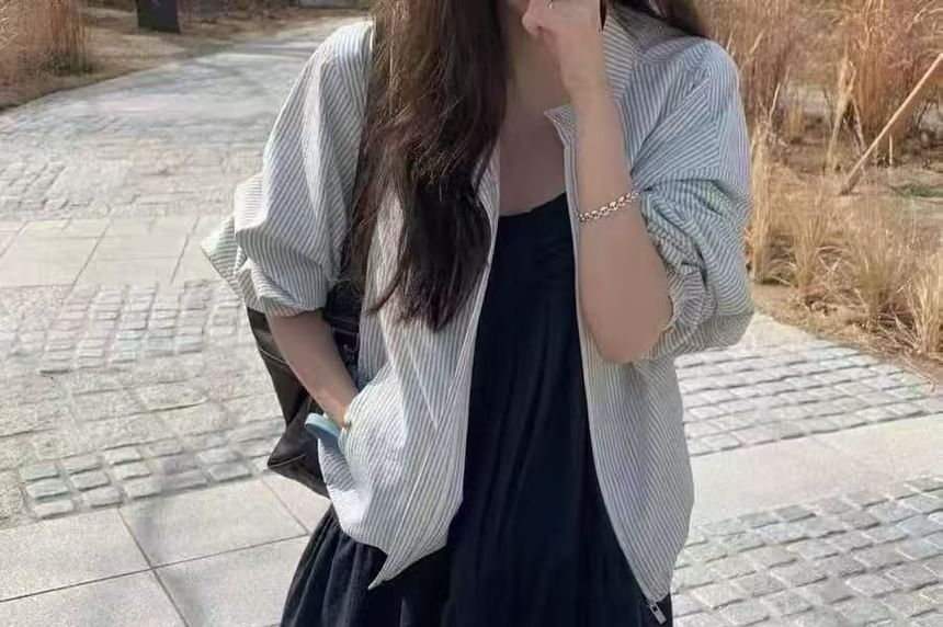 Ruched Scoop Neck Spaghetti Strap Tunic