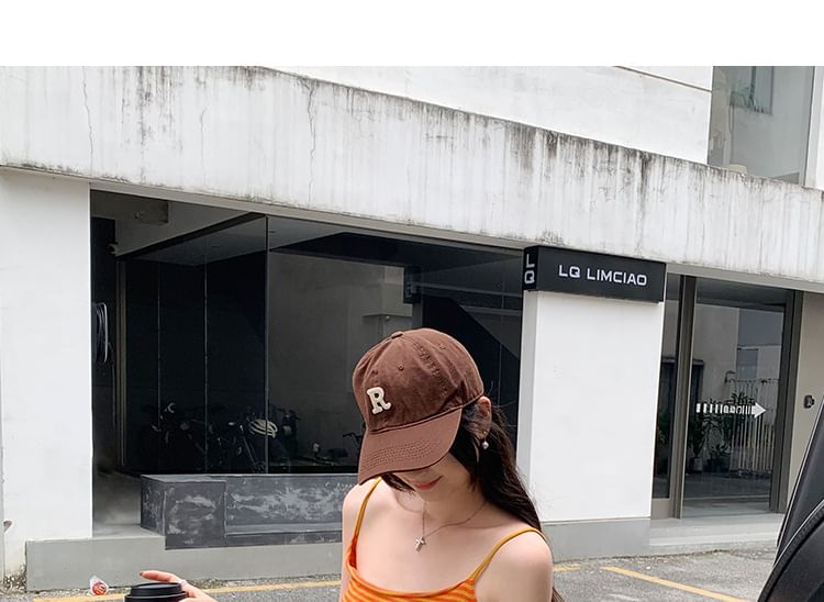 Striped Scoop Neck Spaghetti Strap Cami