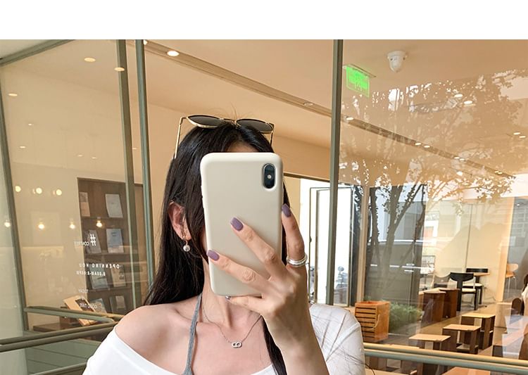 Asymmetric Off-Shoulder Short-Sleeve Top