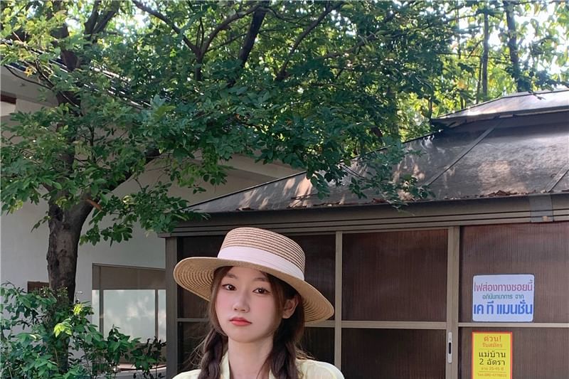 Collared Solid Button-Up Shirt with Long Sleeves