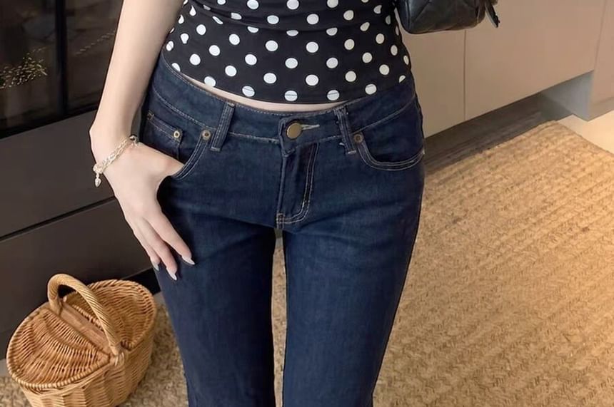 Padded Polka Dot Open Back Halter Crop Top