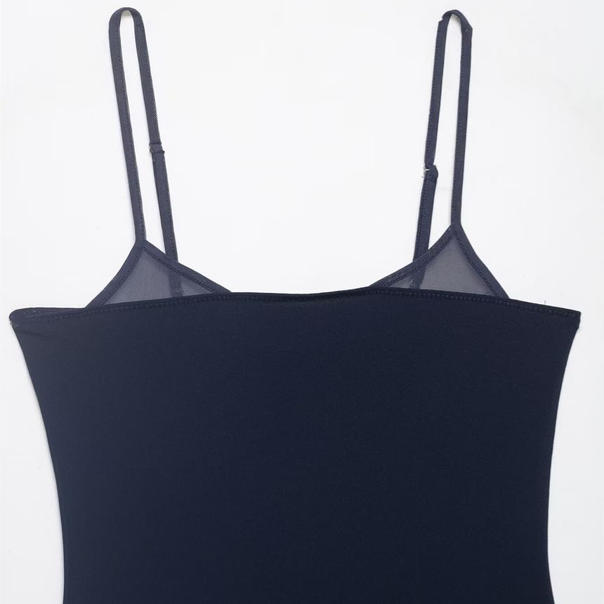 Mesh Crop Camisole Top