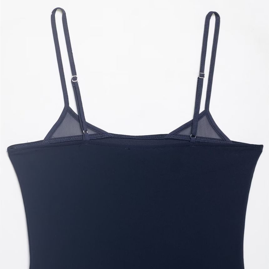 Mesh Crop Camisole Top