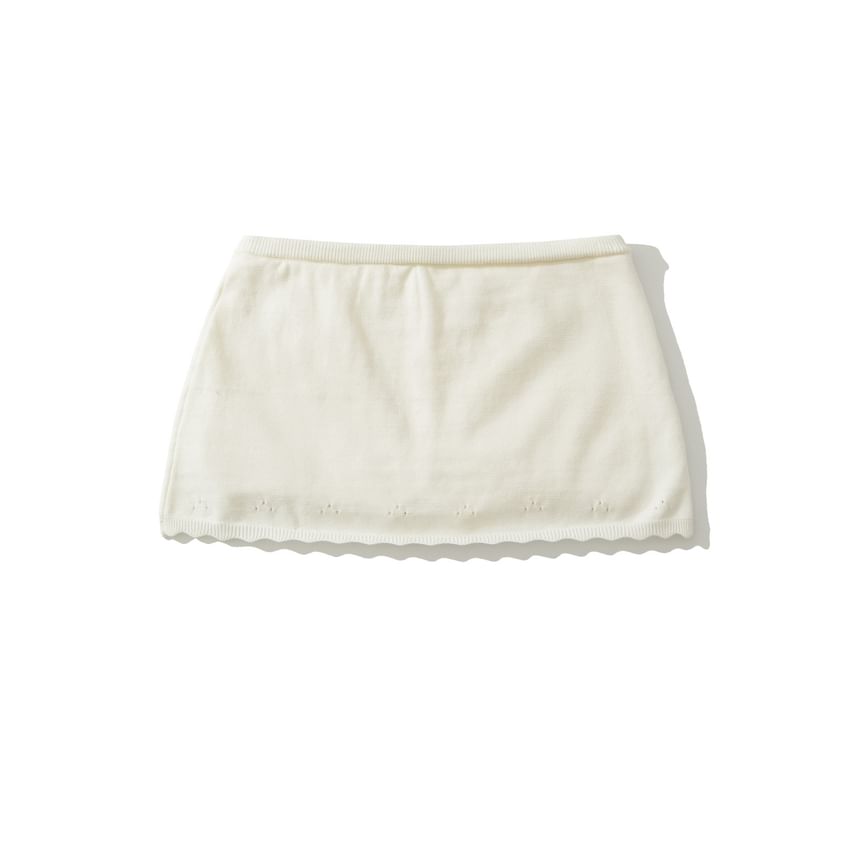 Henley Crop Top & Mini Skort Set