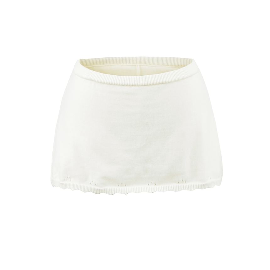 Henley Crop Top & Mini Skort Set