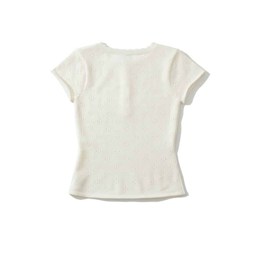 Henley Crop Top & Mini Skort Set