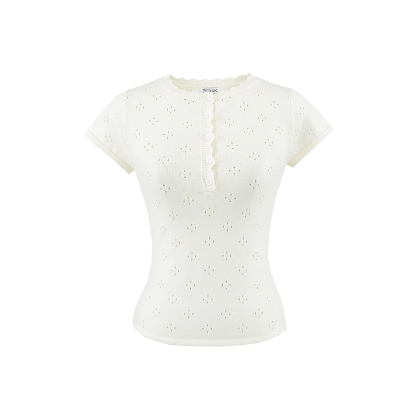 Henley Crop Top & Mini Skort Set