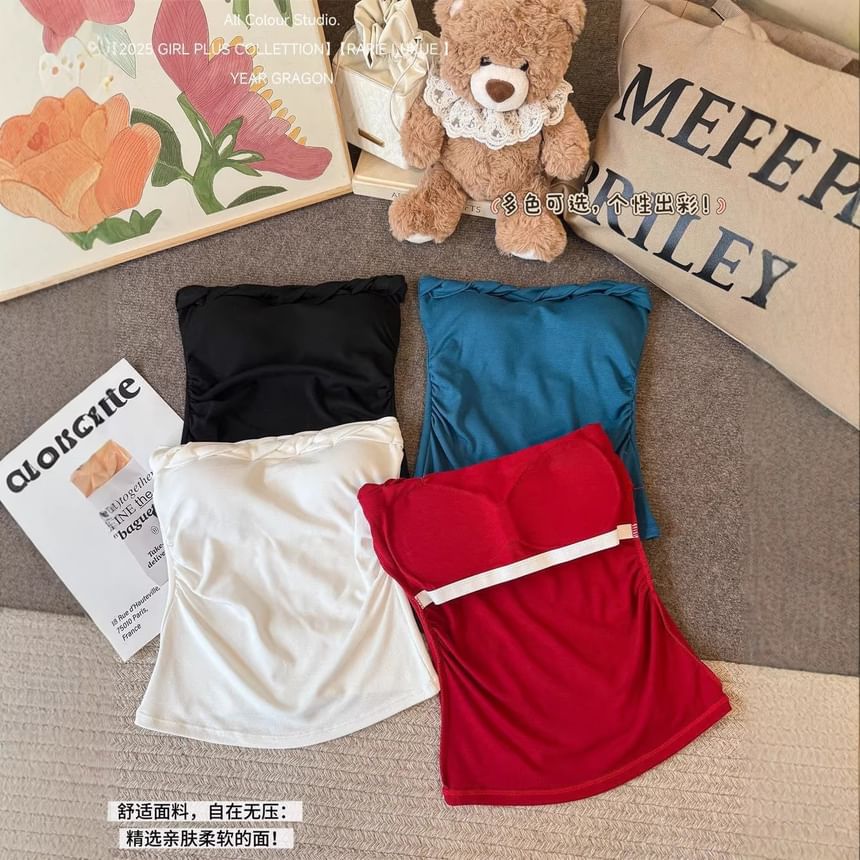 Strapless Twisted Tube Top