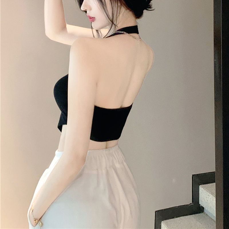 Halter Square Neck Crop Tank Top