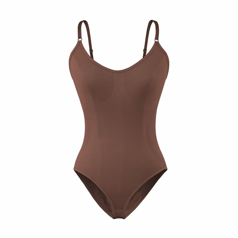 Spaghetti Strap Plain Bodysuit