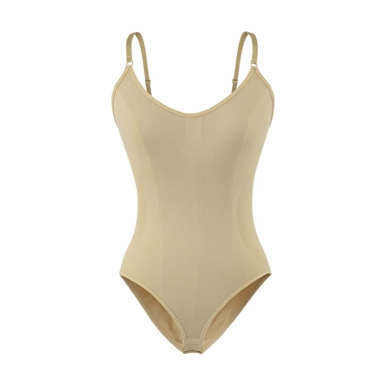 Spaghetti Strap Plain Bodysuit