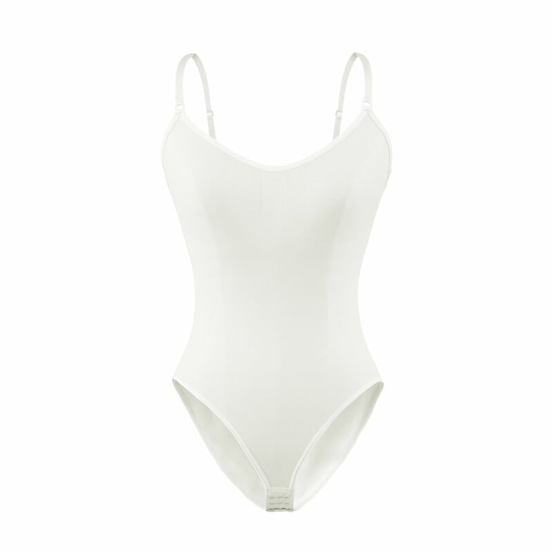 Spaghetti Strap Plain Bodysuit