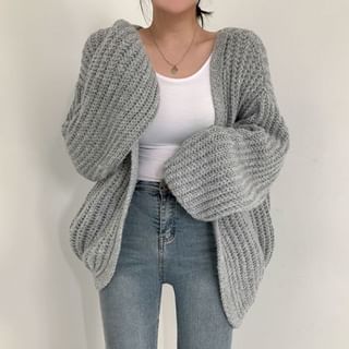 Long Sleeve Plain Cardigan