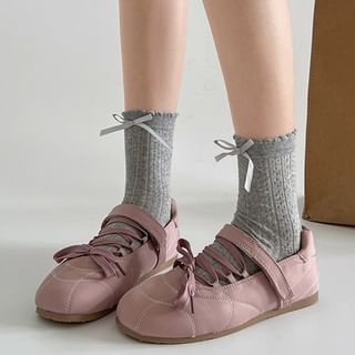 Lace-Up Adhesive Strap Flats