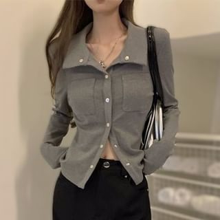 Snap-Front Pocket Long-Sleeve Tee
