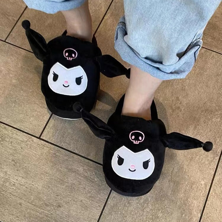 Chaussons Kawaii à oreilles mobiles