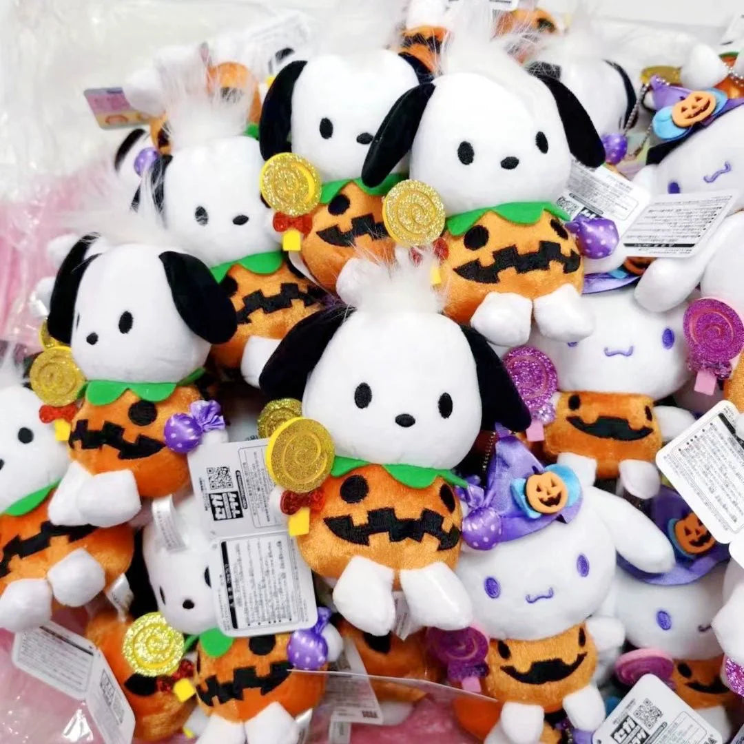 Porte-clés en peluche citrouille d'Halloween de Cinna