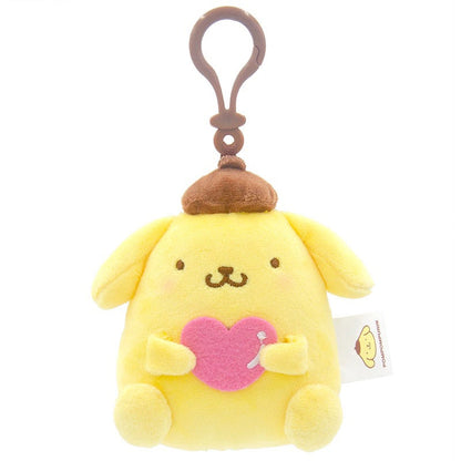 Pendentif en peluche en forme de cœur câlin kawaii