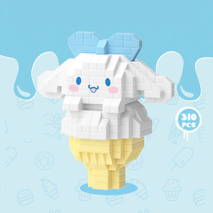 Eiscreme-Snacks-Bausteine