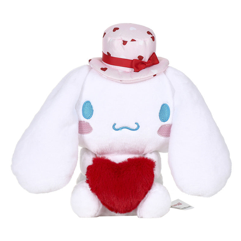 Peluche coeur rouge dessin animé 8 pouces SK570