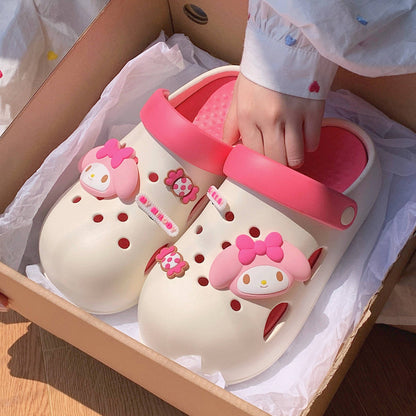 Kawaii Clogs Plateauschuhe Sandale